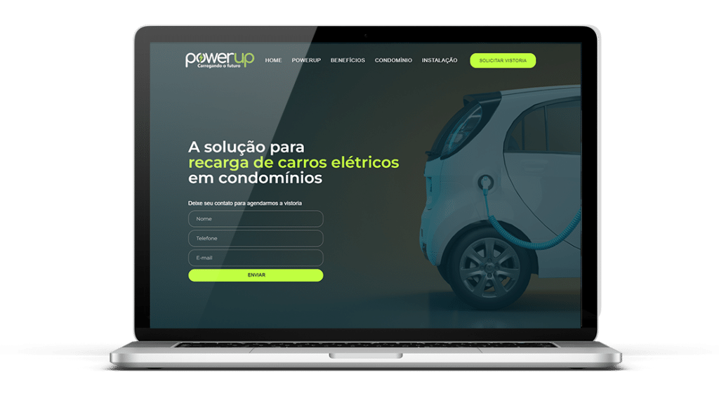 Criação de sites recarga de carros