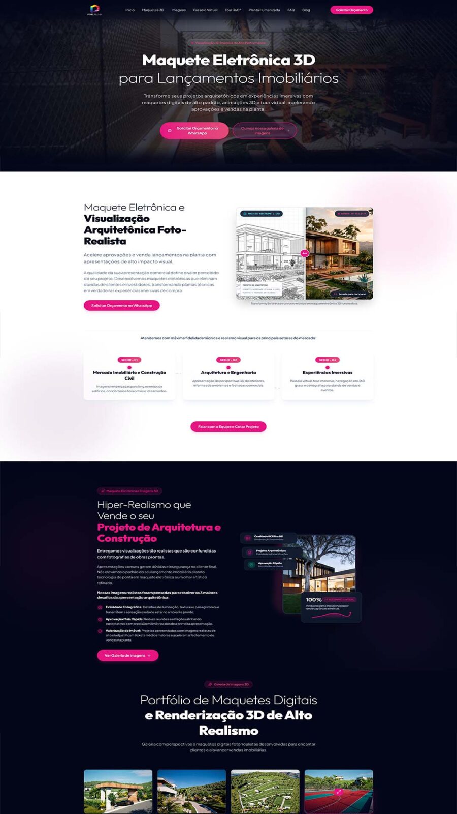 Criação de site arquiterura