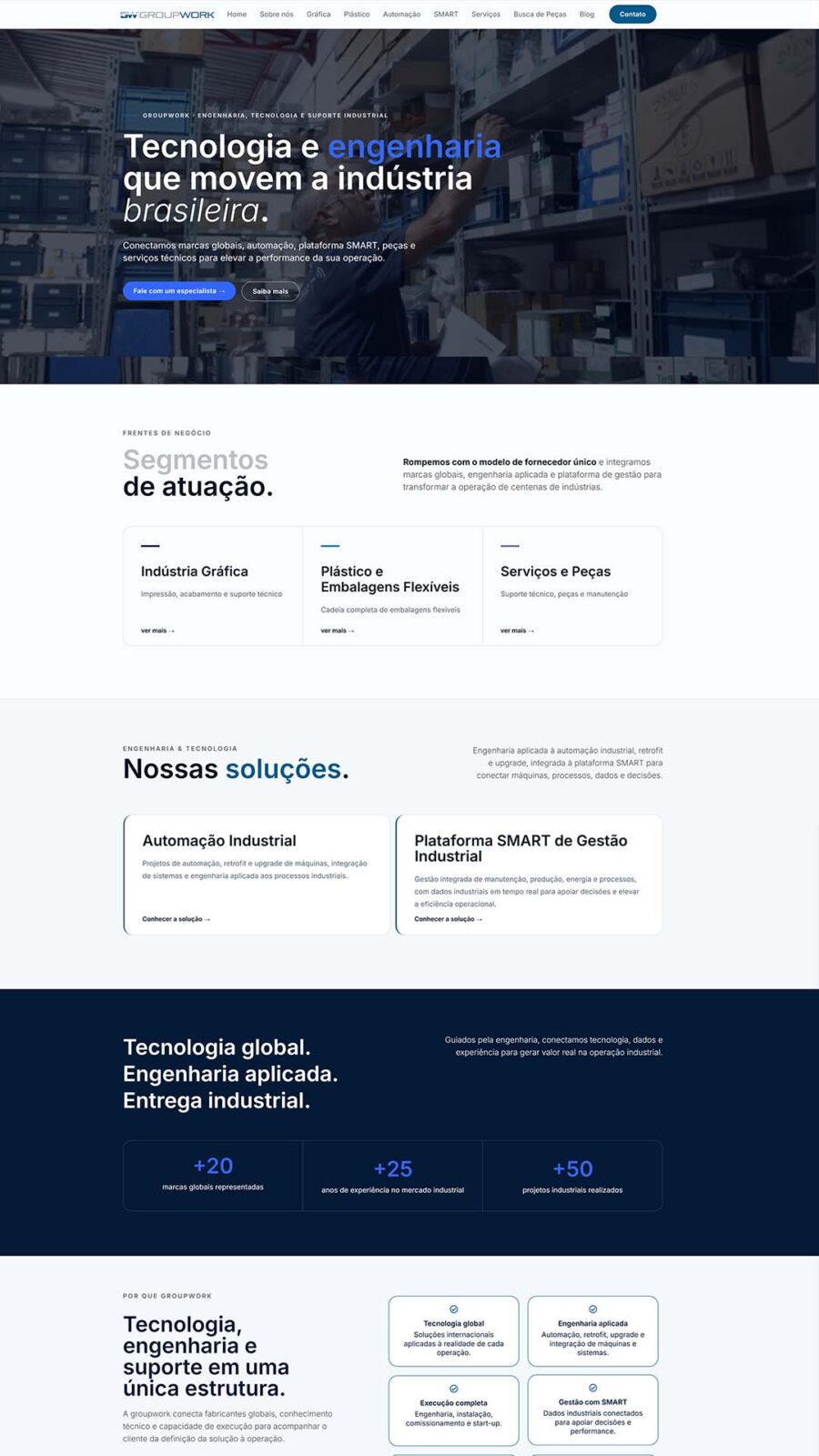 Criação de site engenharia