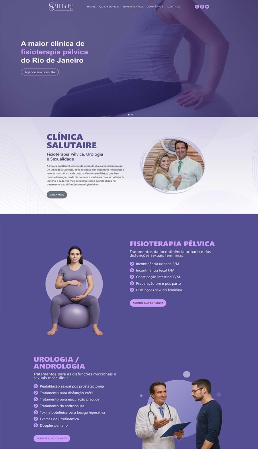 Criação de site fisioterapia